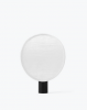 Lampa stołowa owalna materiałowa czarna 43cm minimalistyczna klasyczna uniwersalna dekoracyjna TENSE 21811 New Works